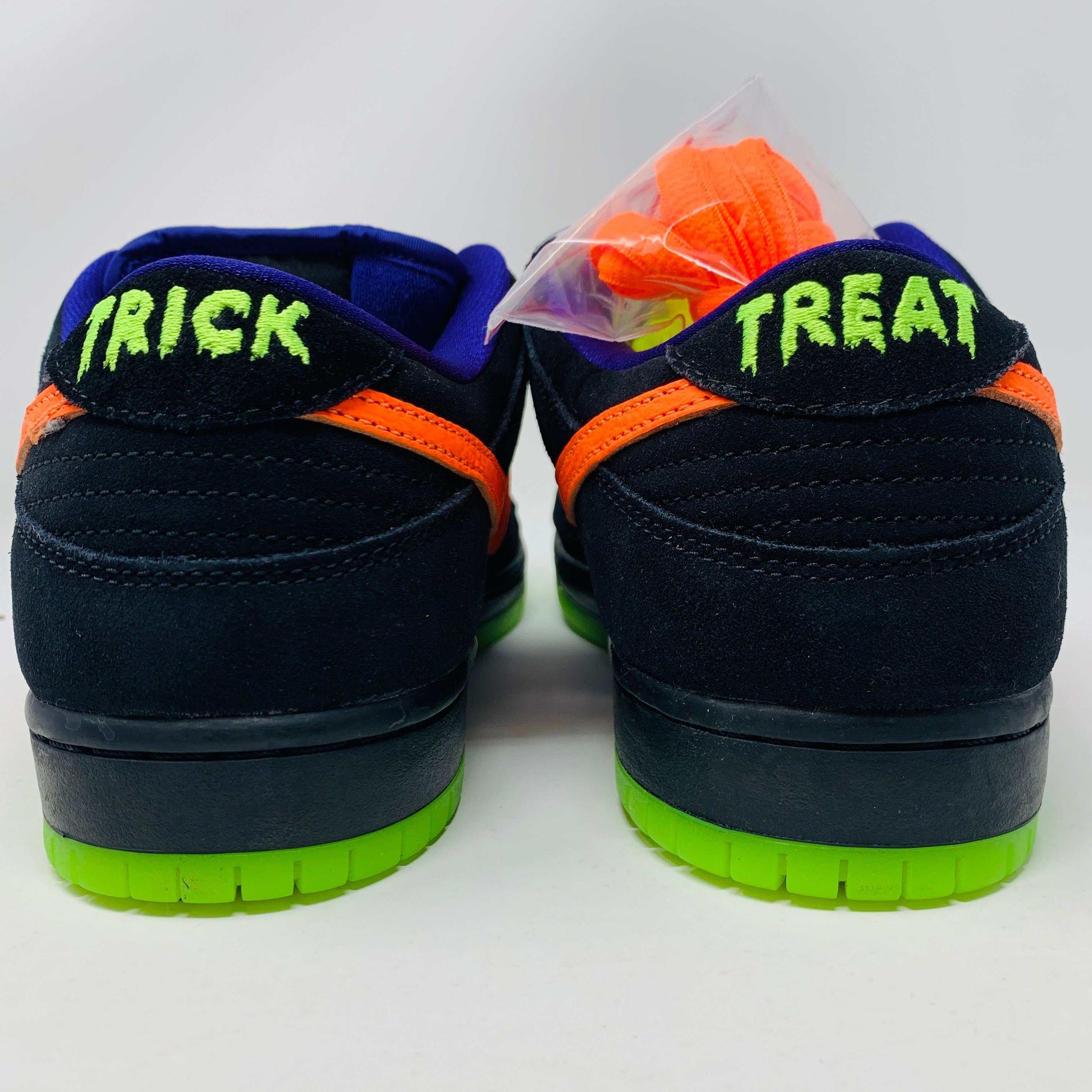 Nike SB Dunk Low Night of Mischief Halloween sneakers, 2019 release.