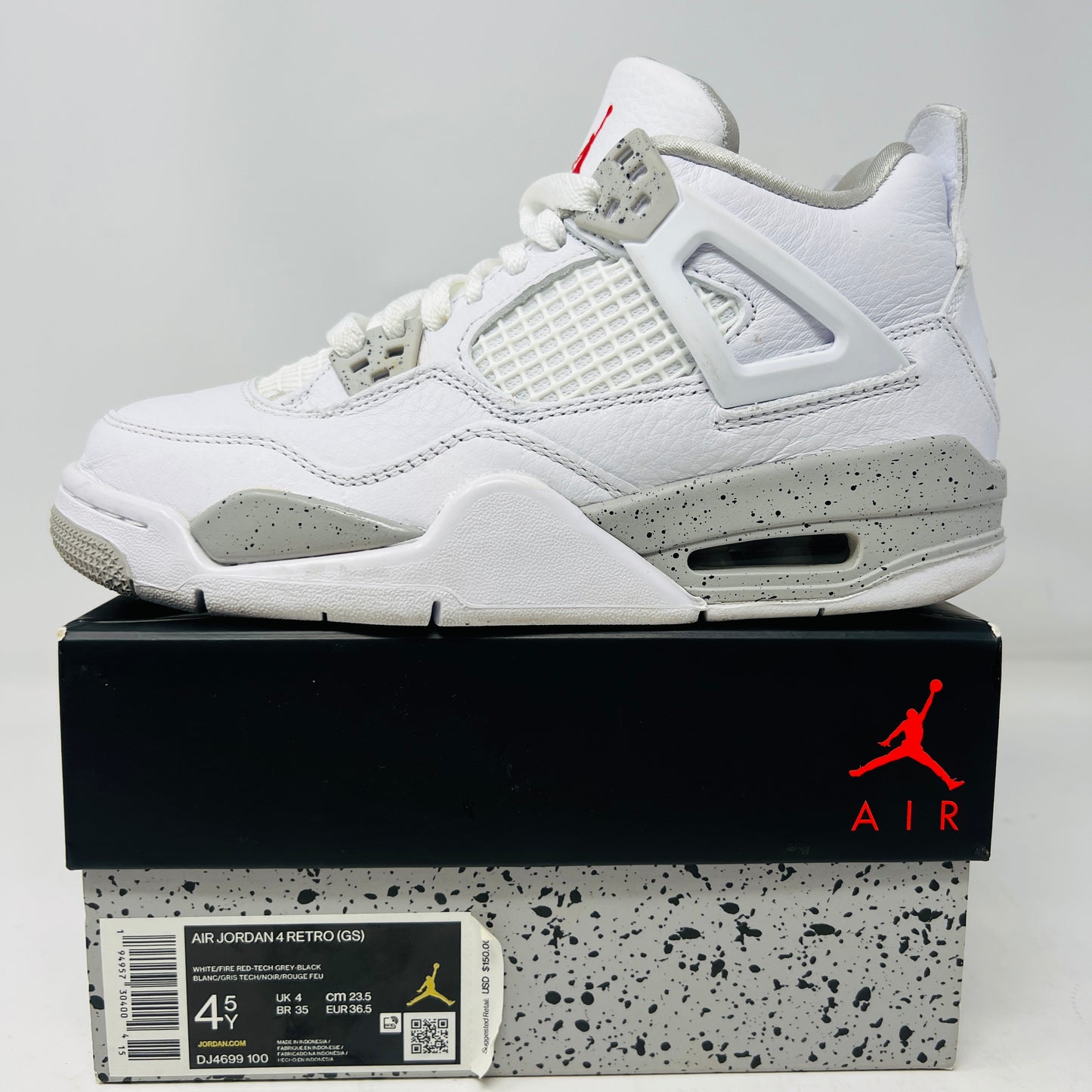 Jordan 4 Retro White Oreo (2021) (GS)