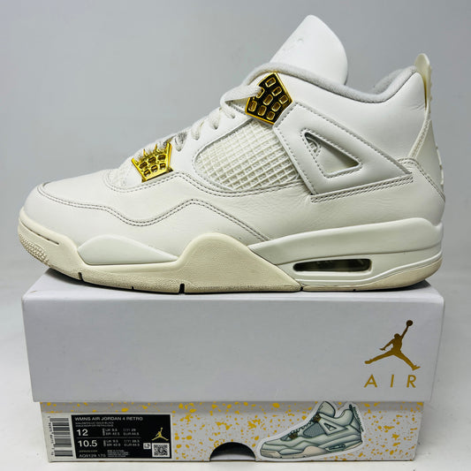 Jordan 4 Retro Metallic Gold (Women's)
