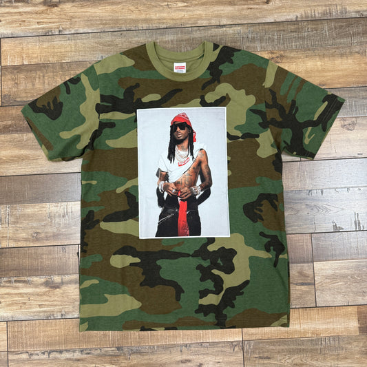 Supreme Playboi Carti Tee Woodland Camo