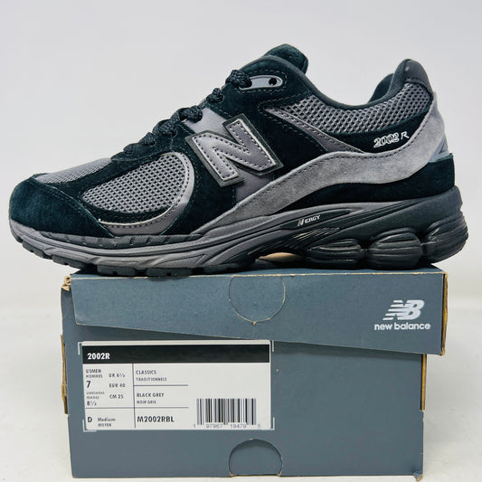 New Balance 2002R Black Dark Grey