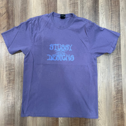 Stussy Wes Palms Tee Pigment Dyed Grape